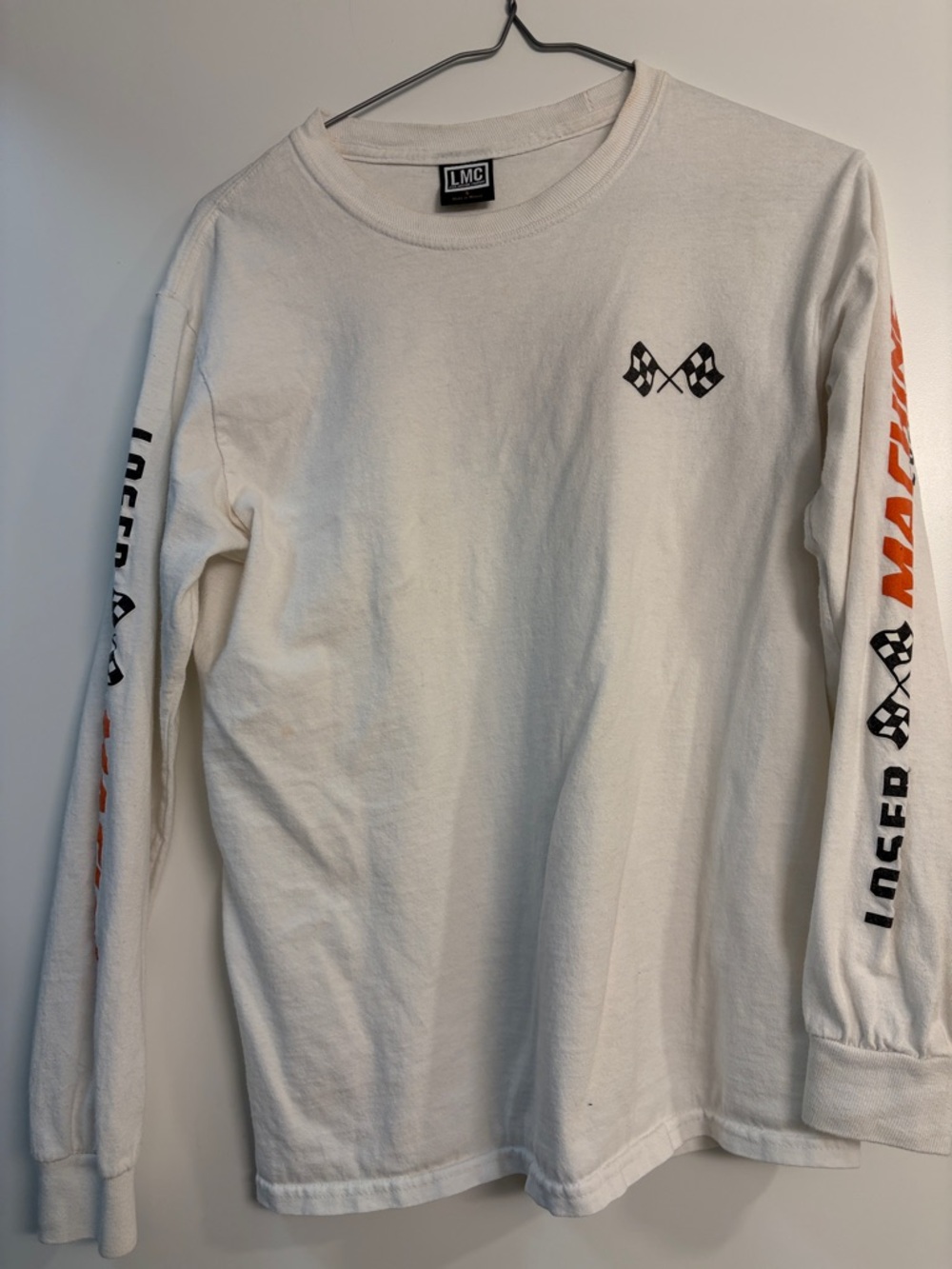 LMC White Long-Sleeve Graphic Men’s Shirt